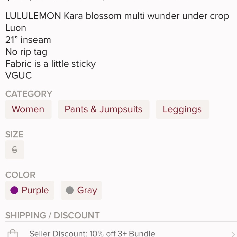 LULULEMON leggings - Picture 6 of 6